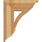 Ekena Millwork Thorton Traditional Rough Sawn Bracket w/ Offset Brace, Western Red Cedar, 8"W x 20"D x 24"H BKT0806X20X24THR01RWR - alternate 2